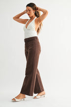 Patch Pocket Wide Leg