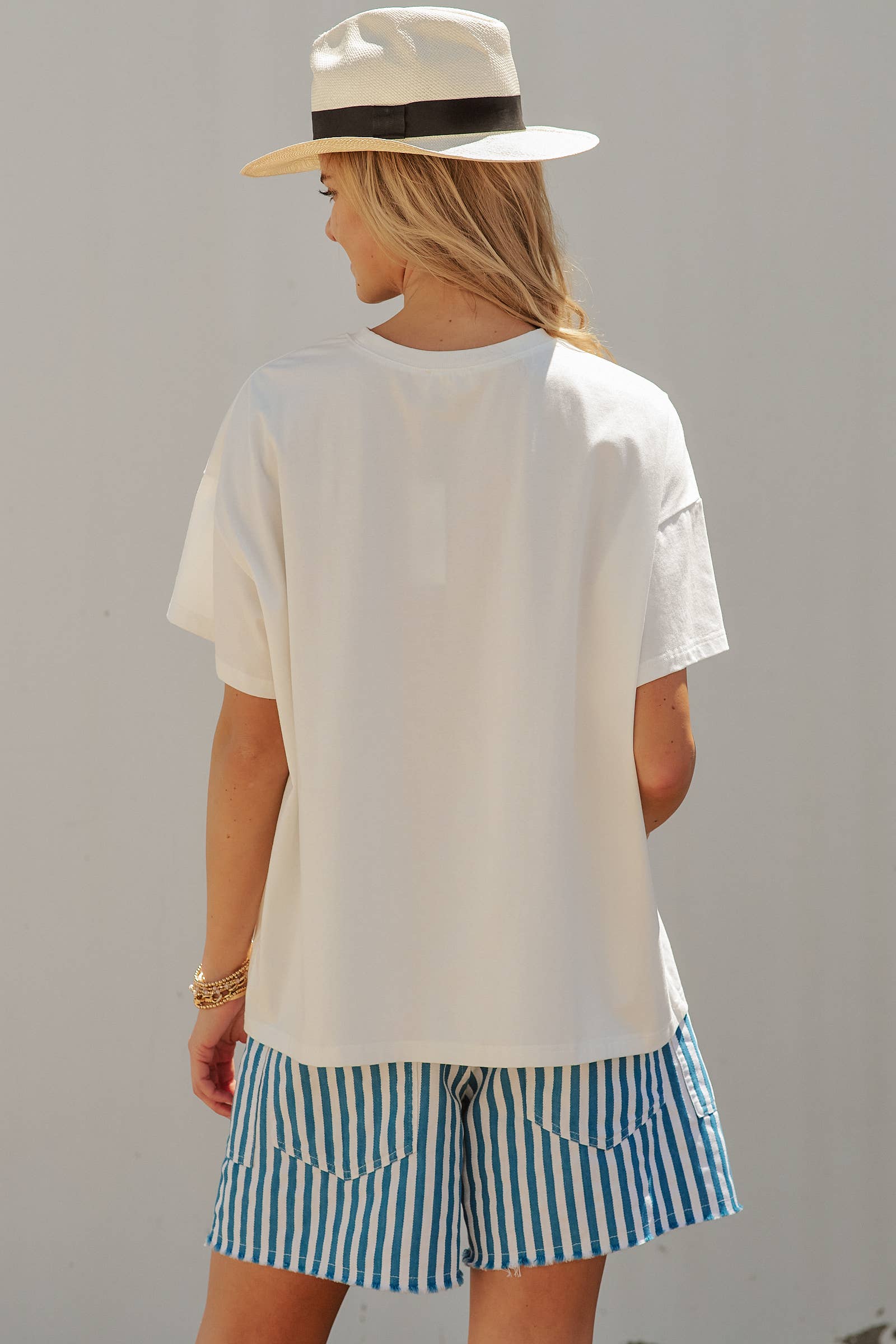 Amalfi Coast Lemon Graphic Oversized Cotton Tee