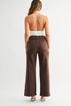 Patch Pocket Wide Leg