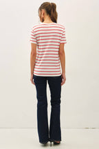 Cotton Linen Blend T Shirt