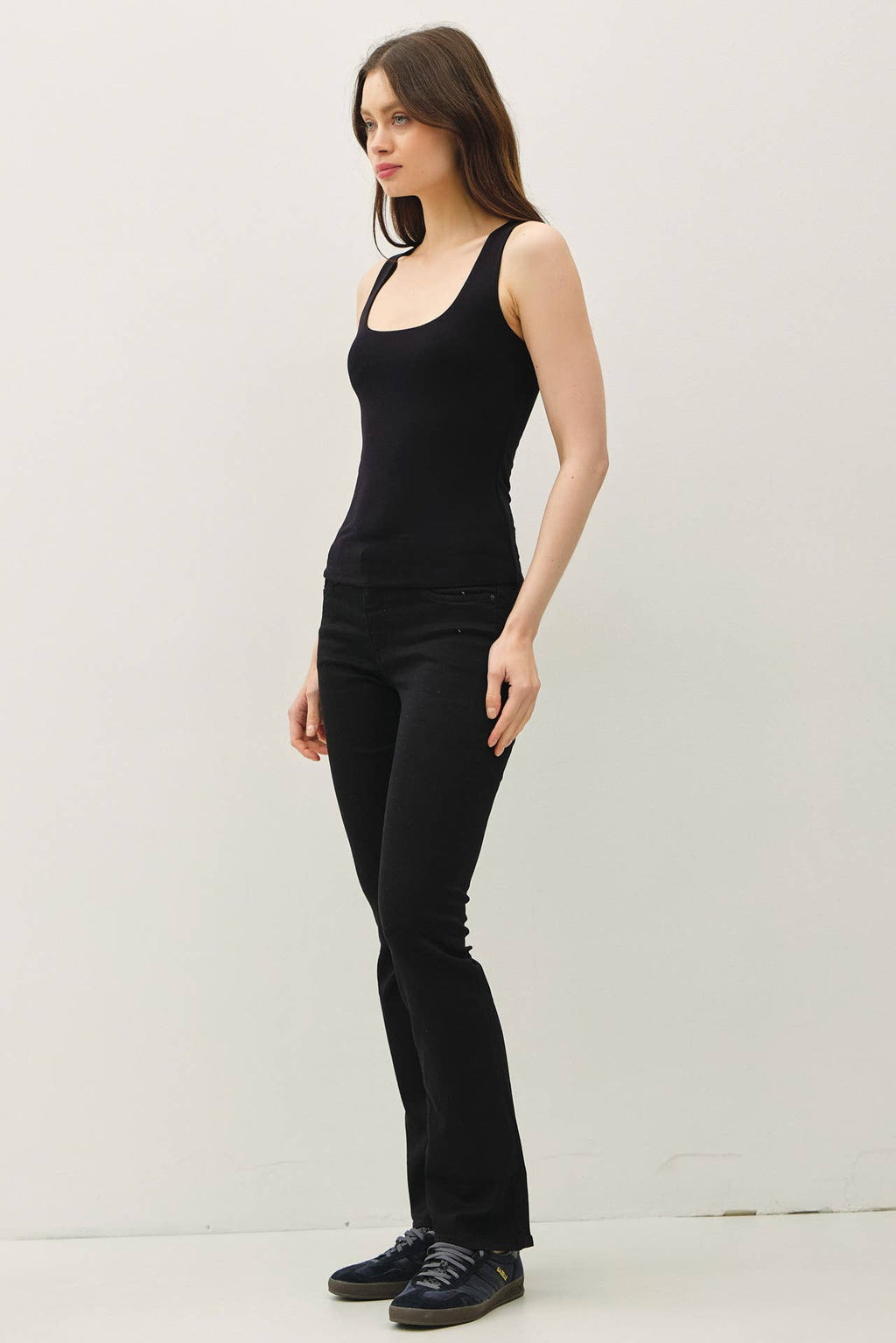 Double Lined Square Neck