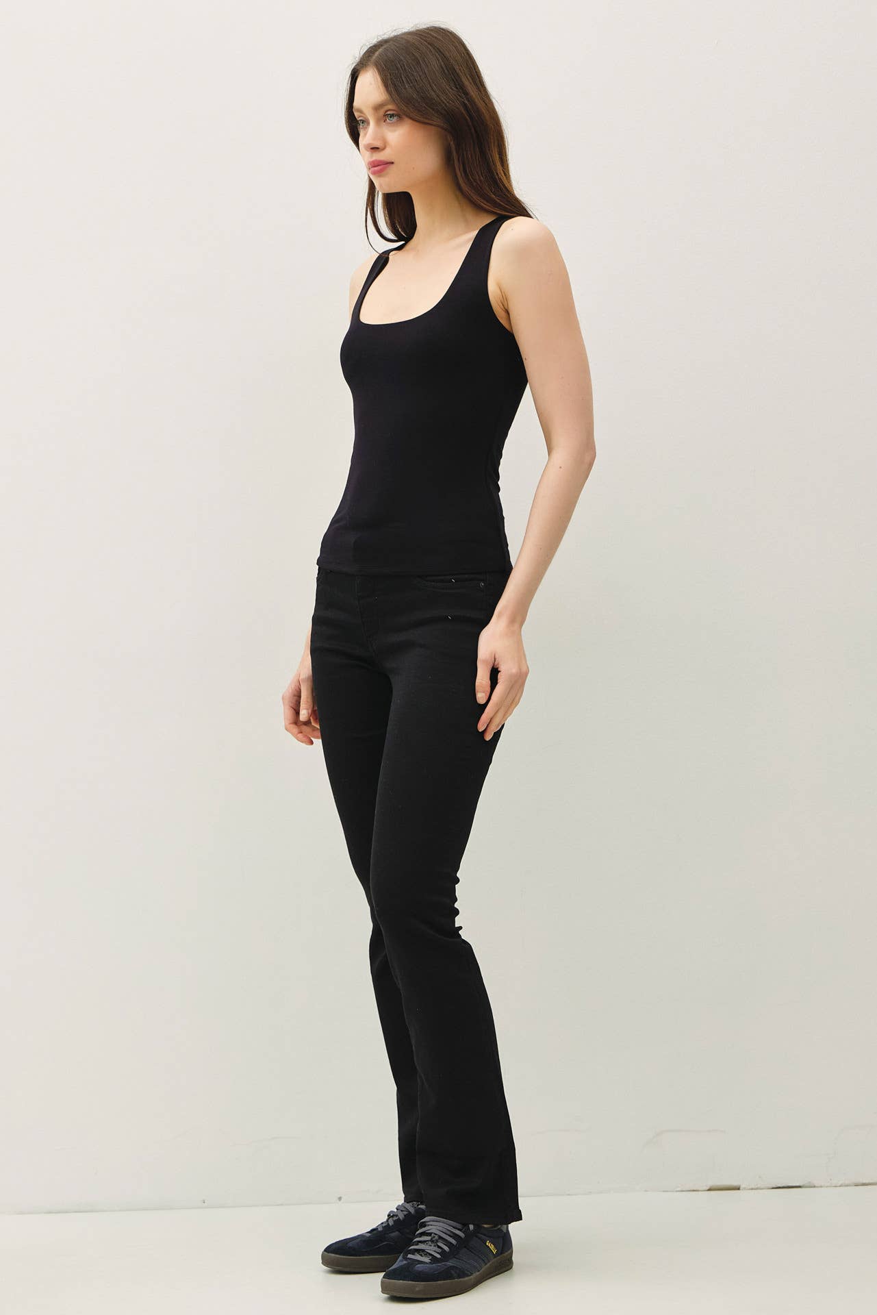 Double Lined Square Neck