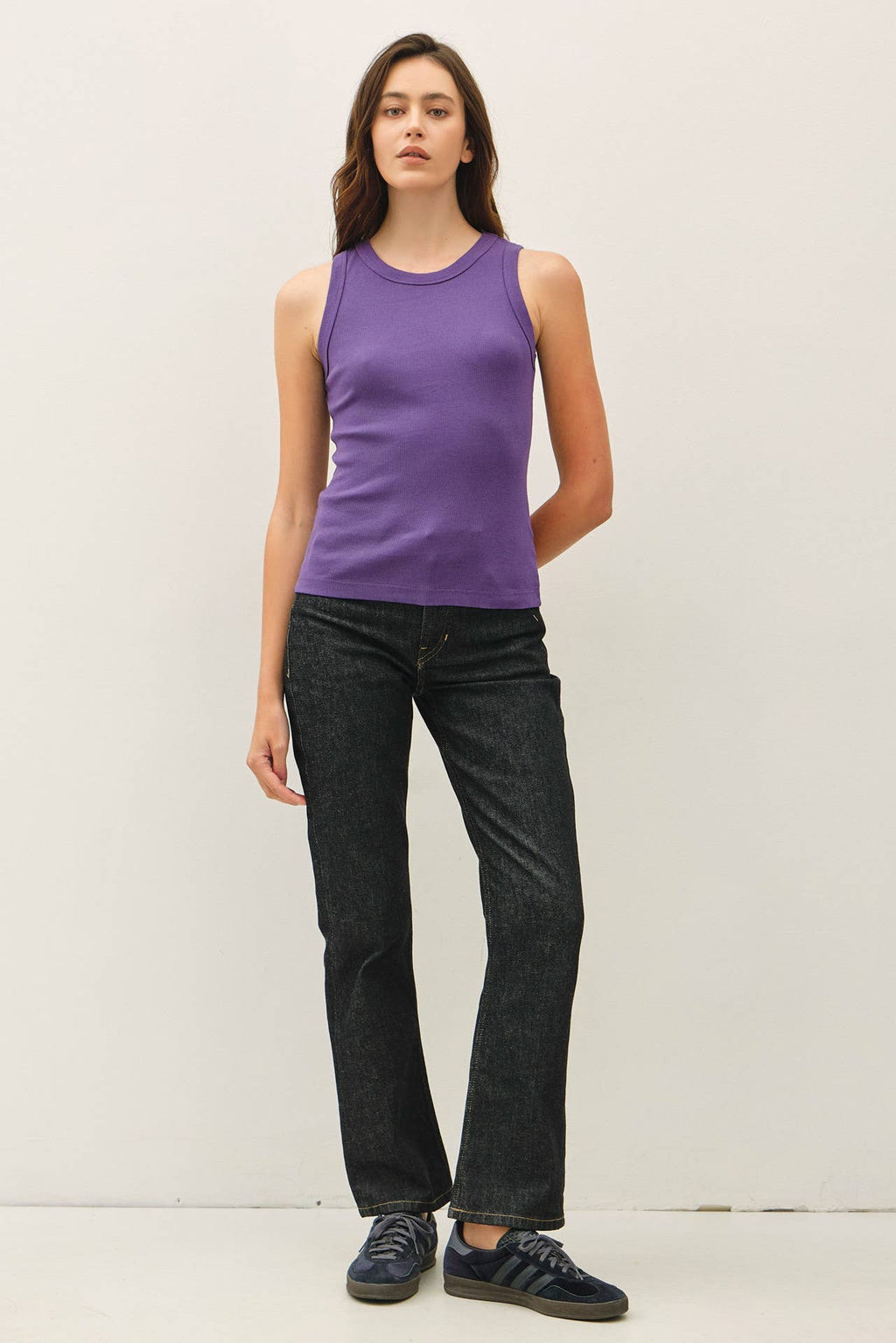 High Neck Muscle Tank