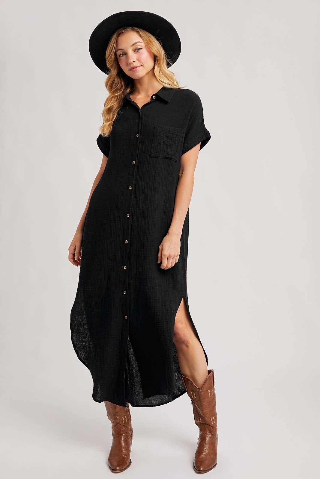 Button Maxi Dress