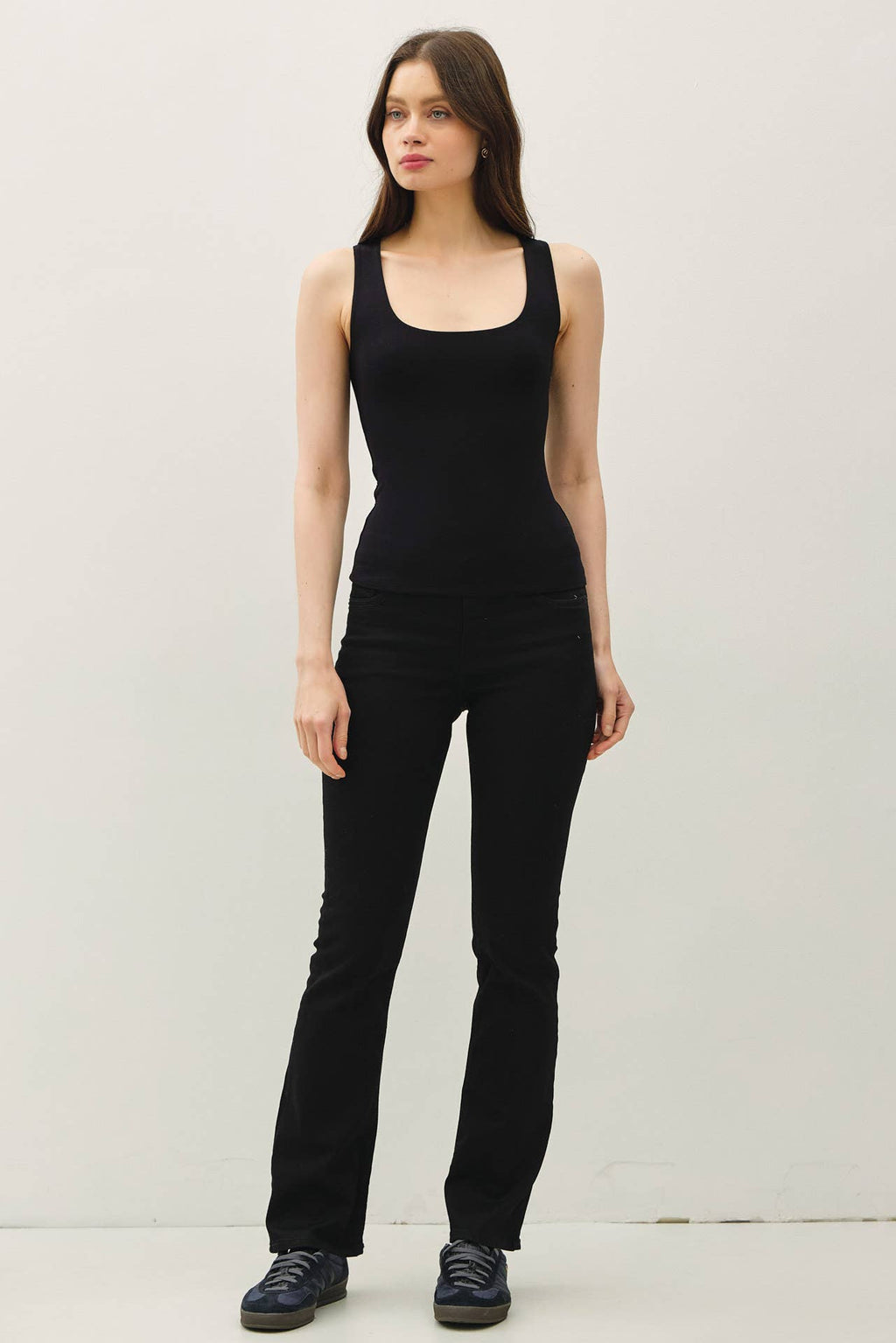 Double Lined Square Neck
