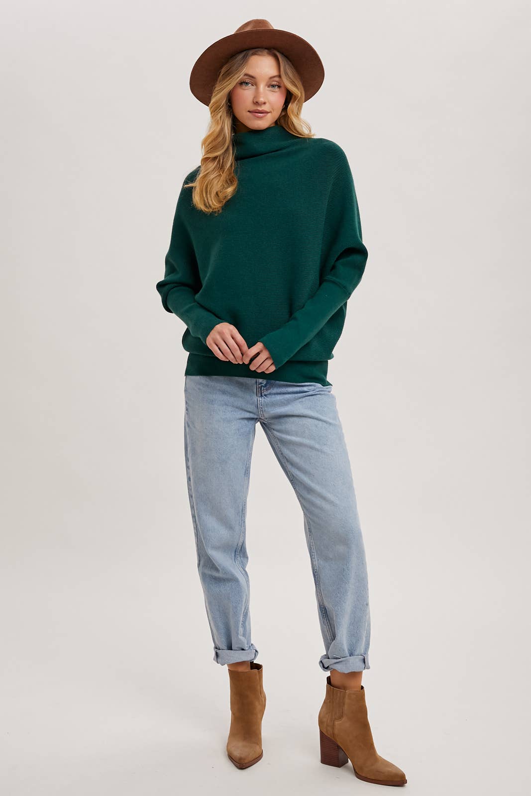 Slouch Neck Dolman Sleeve