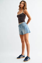 Mid Rise Stretch Short