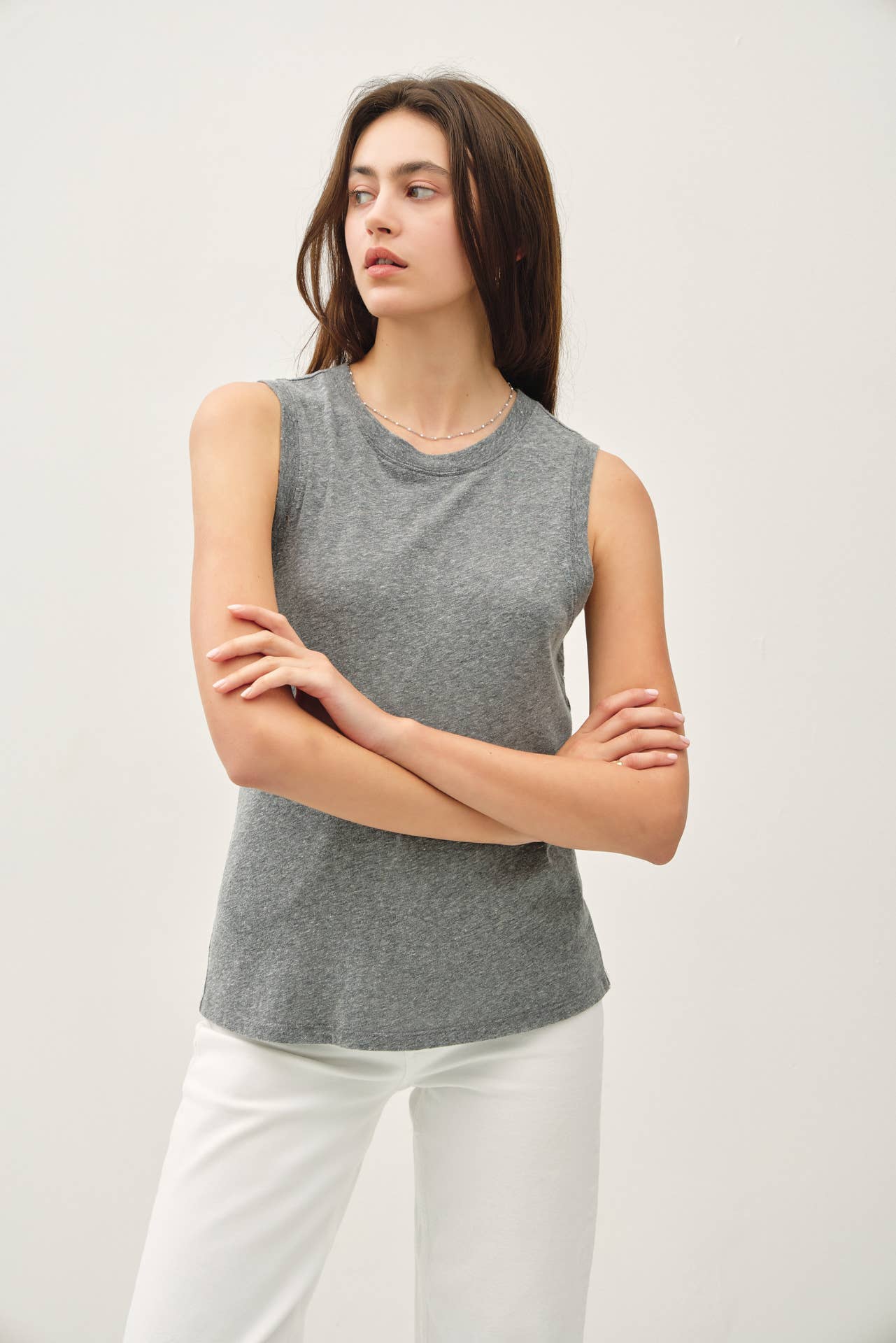 Round Neck Muscle Tank