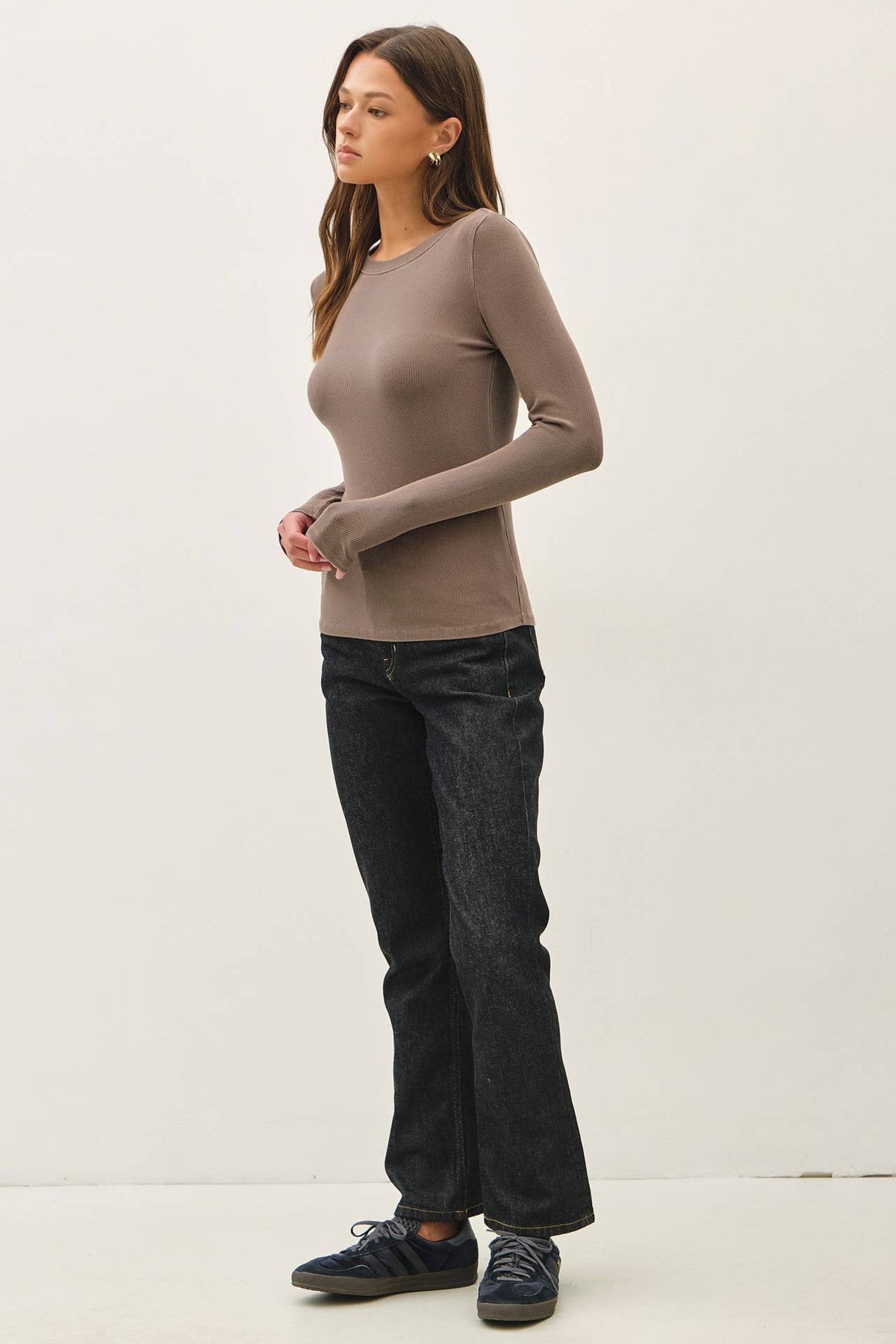 Ribbed Crewneck Long Sleeve