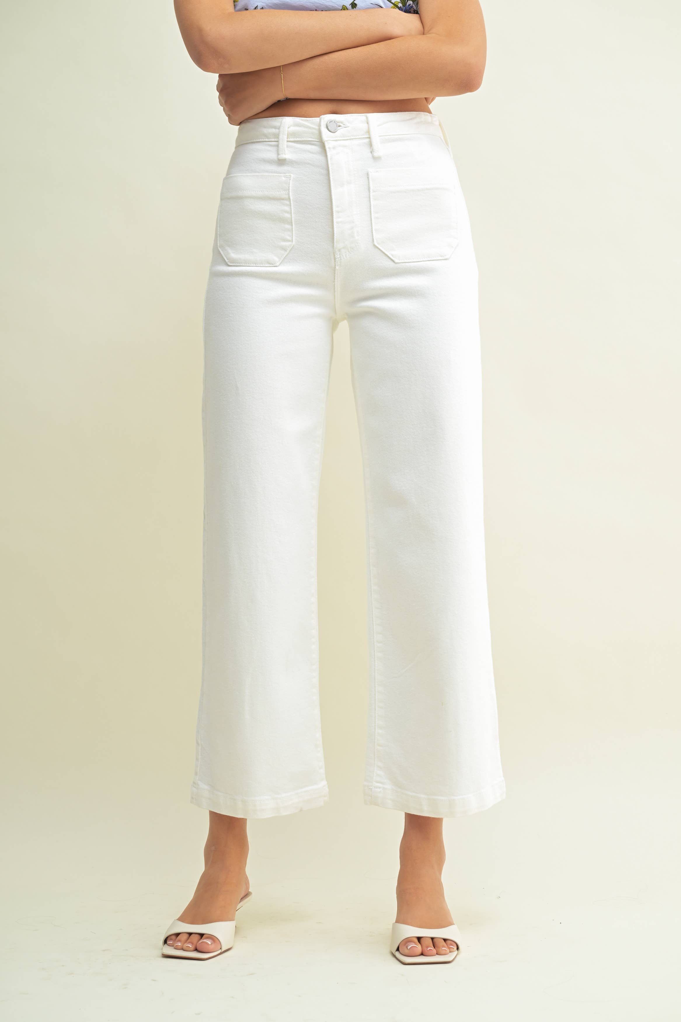 Patch Pocket Wide Leg