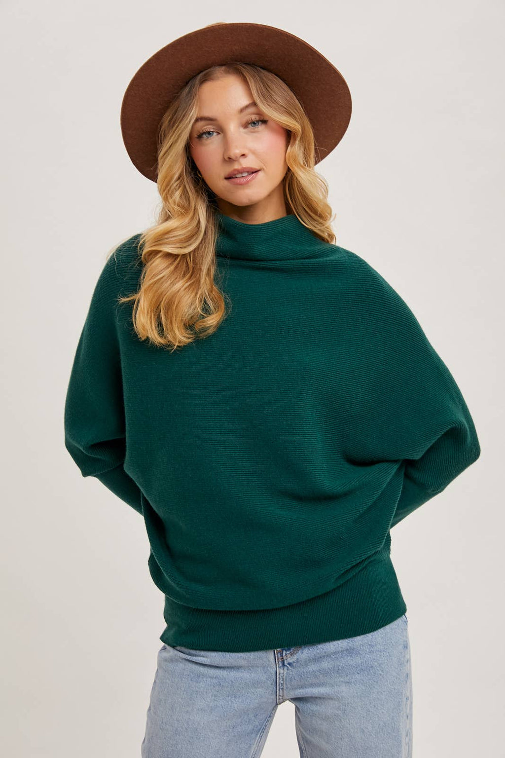 Slouch Neck Dolman Sleeve
