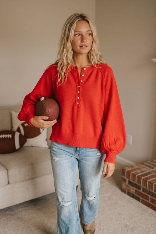 Balloon Sleeve Sweater