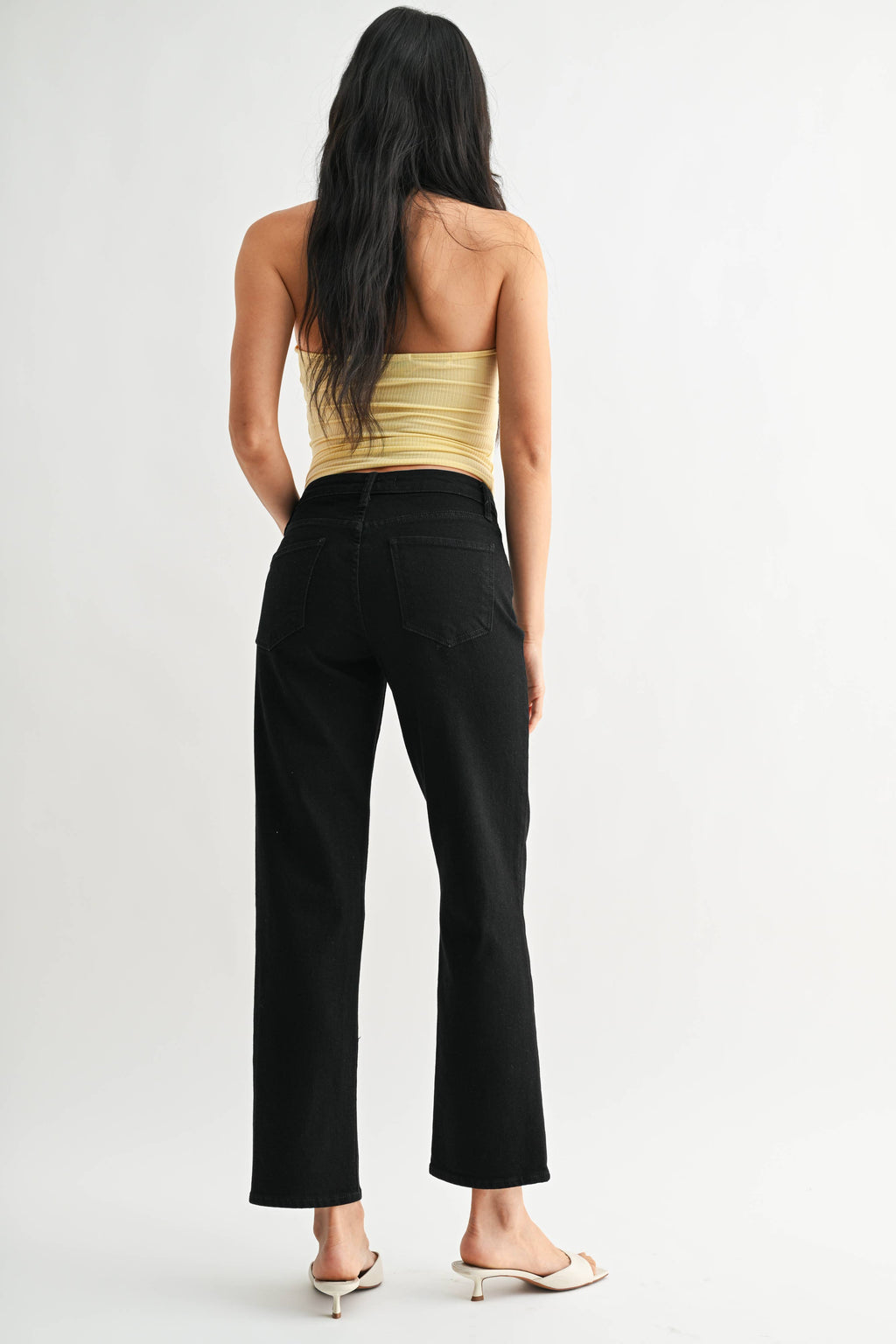 Straight Leg Black Jean