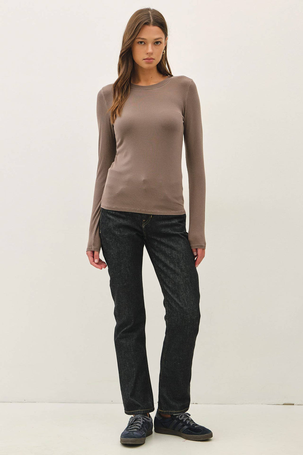Ribbed Crewneck Long Sleeve