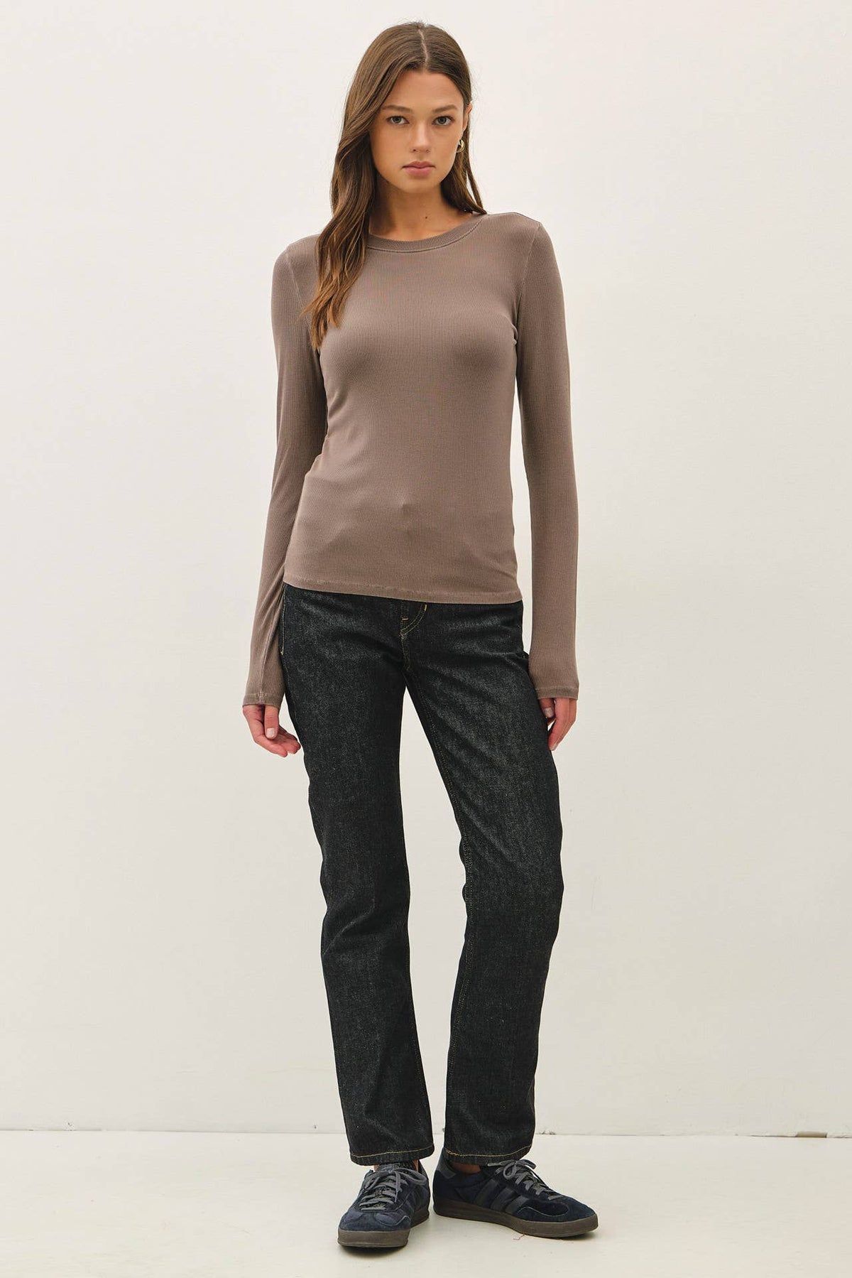 Ribbed Crewneck Long Sleeve