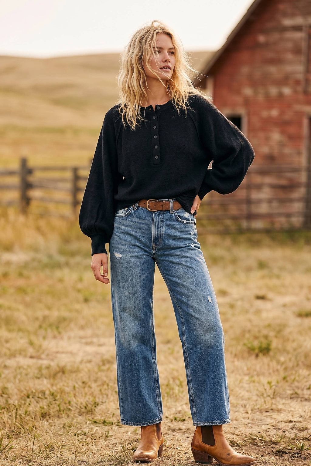 Balloon Sleeve Sweater
