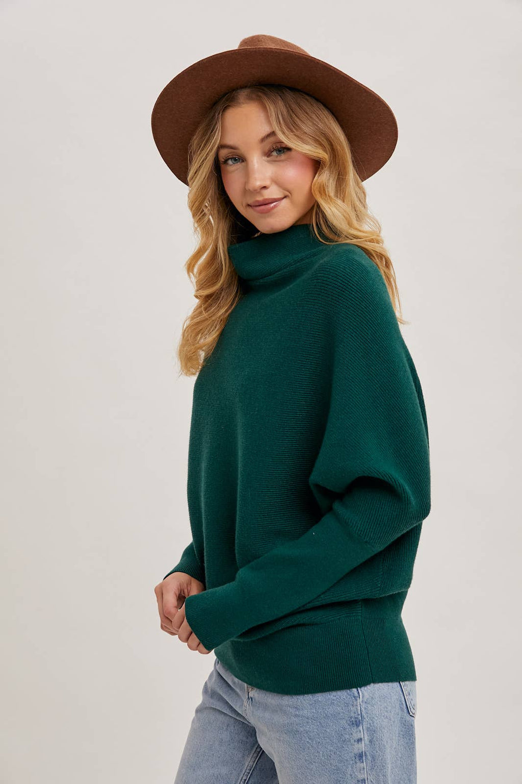 Slouch Neck Dolman Sleeve