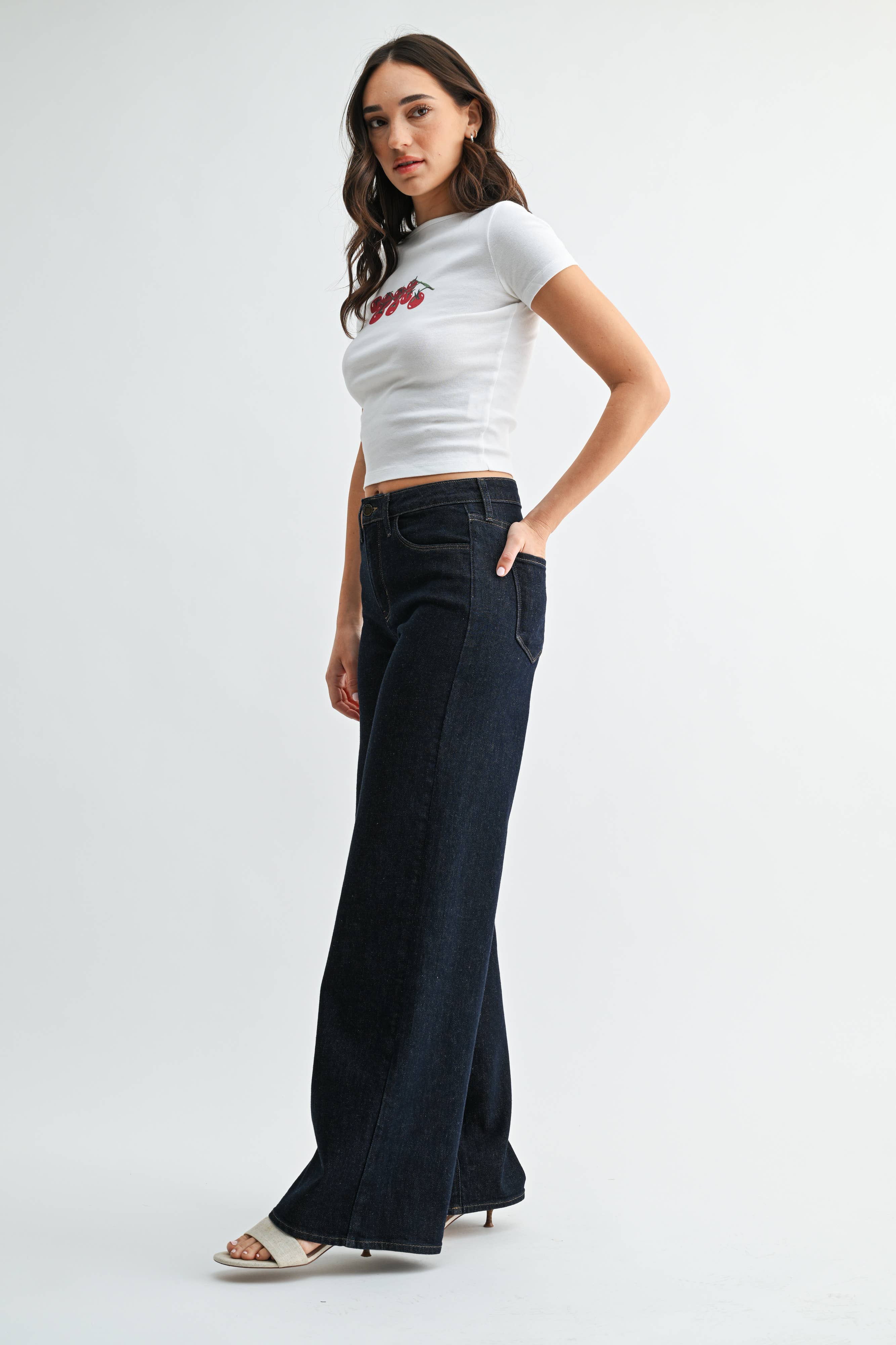 Stretch Wide Leg