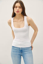 Double Lined Square Neck