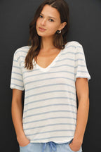 Cotton Linen Blend T Shirt