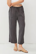 Tencel Drawstring Wide Leg Pants