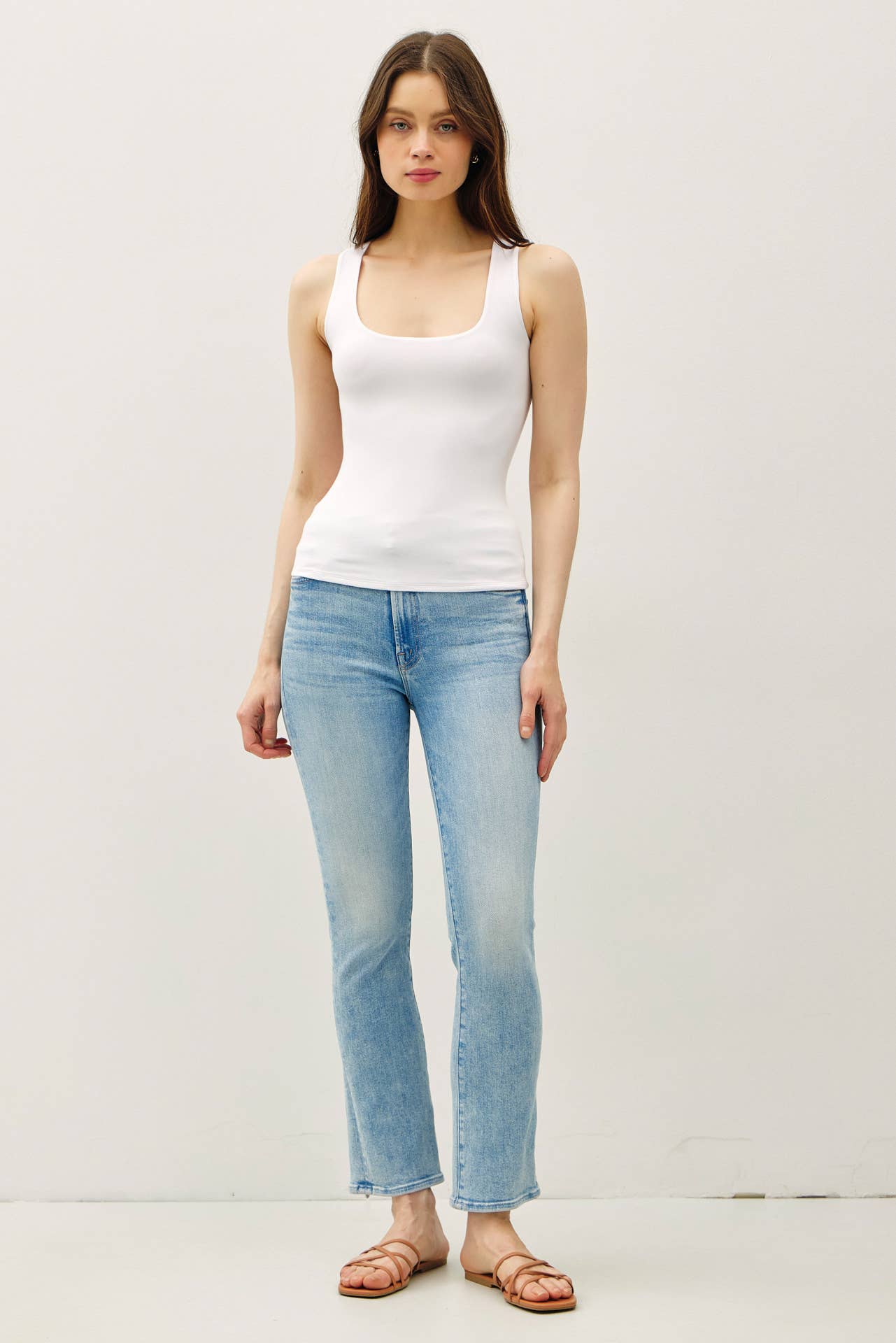 Double Lined Square Neck