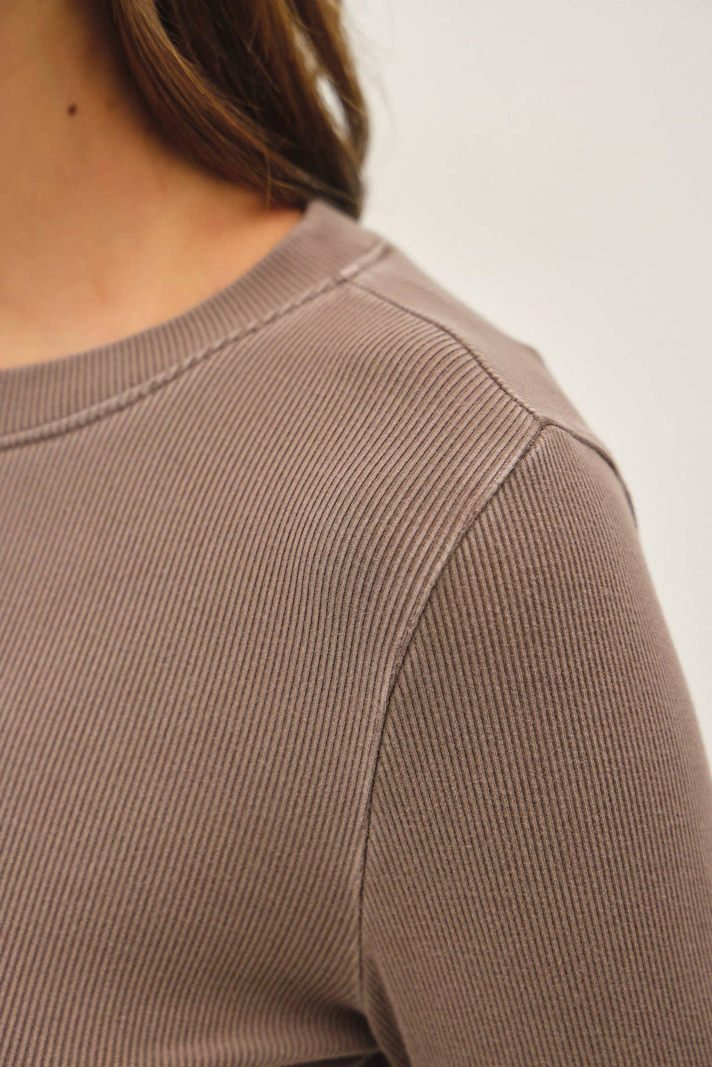 Ribbed Crewneck Long Sleeve