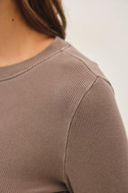 Ribbed Crewneck Long Sleeve