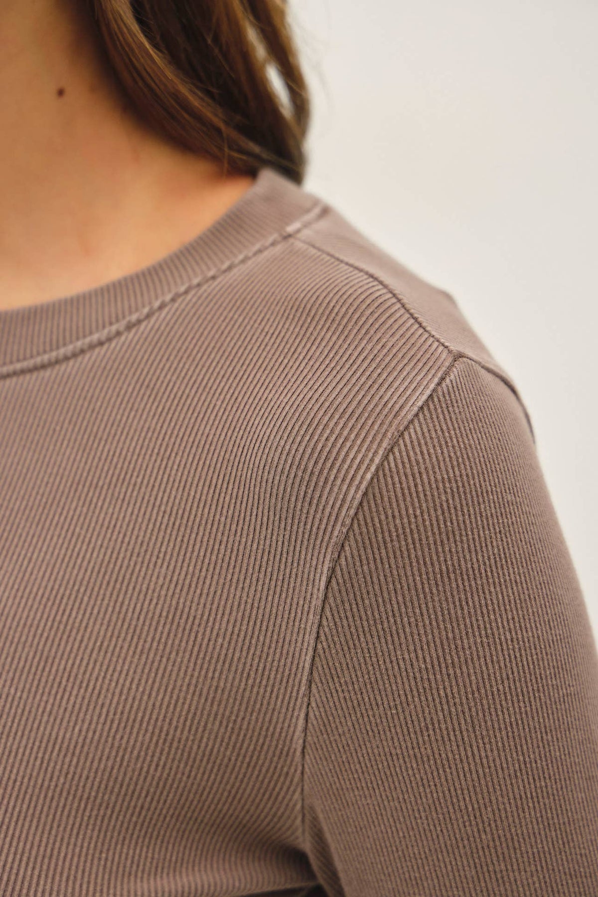 Ribbed Crewneck Long Sleeve