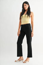 Straight Leg Black Jean