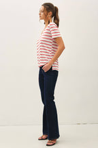 Cotton Linen Blend T Shirt