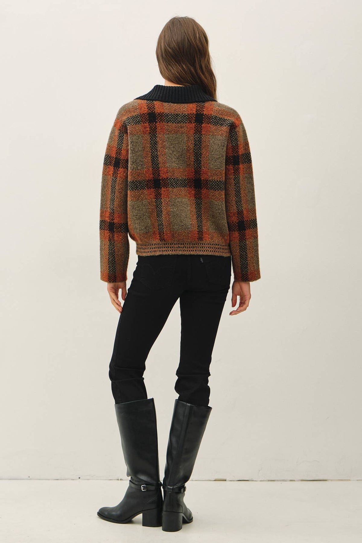 Plaid Zip Jacket