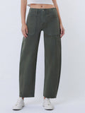 High rise Elastic Waist Barrel