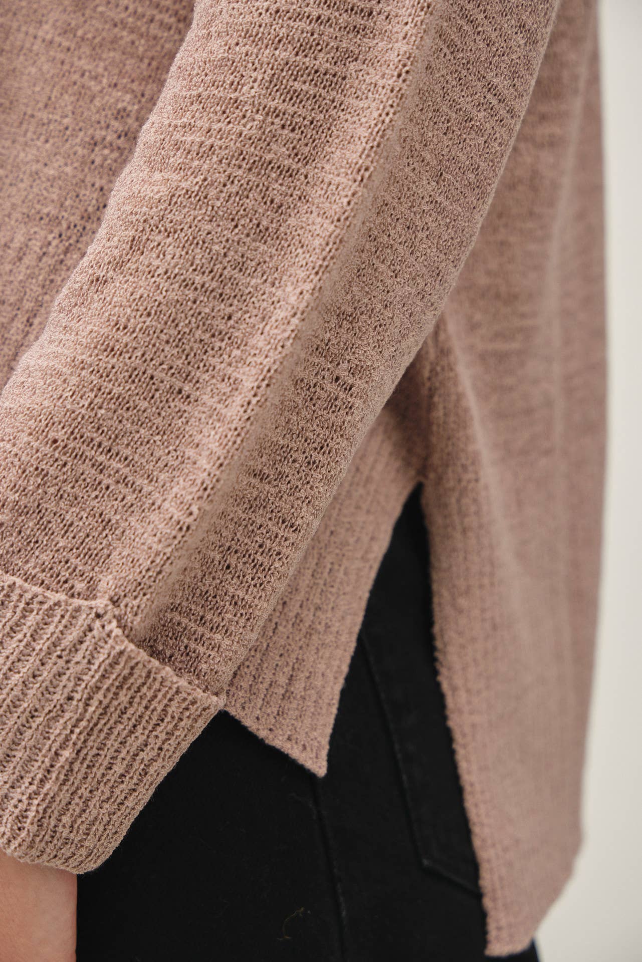 Breezy Boatneck Boxy Cropped Sweater Top